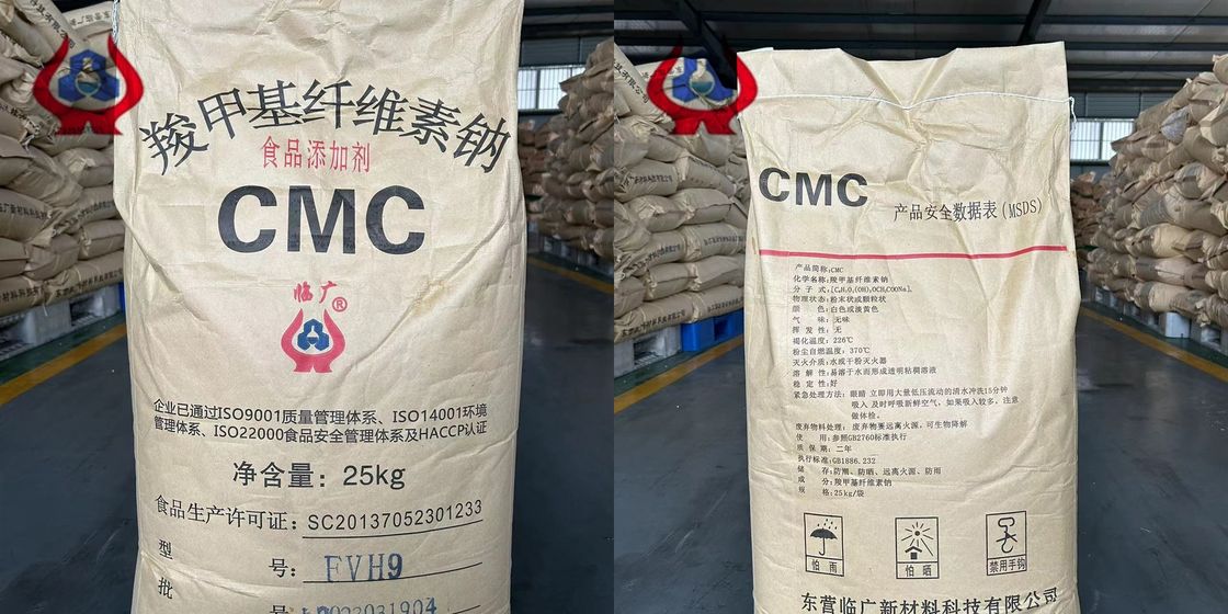 Beyaz veya Açık Sarı Toz Viskositesi 400 MiN'li CMC Diş macunu Stabilizatörler Kalınlaştırıcı